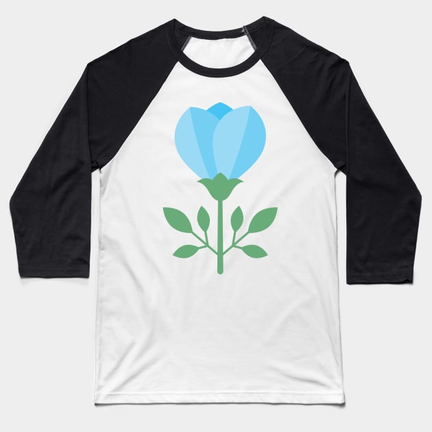 Cute Colorful Flower Baseball T-Shirt by SWON Design